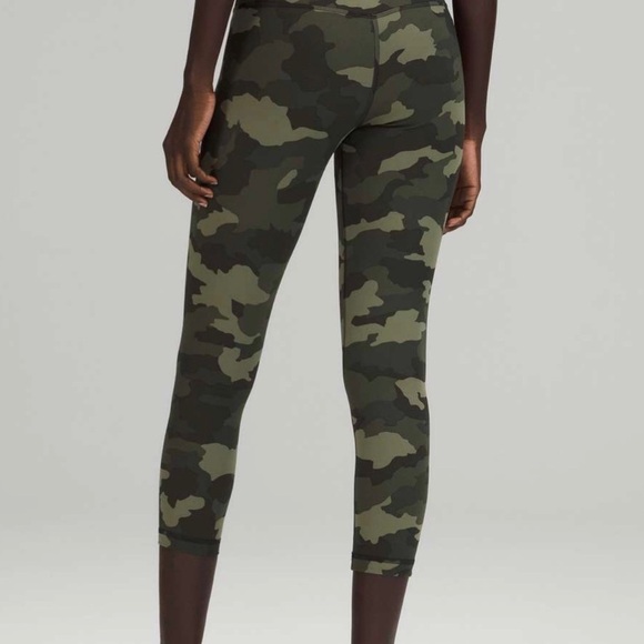 LULULEMON Women’s Green Camo Print Yoga Leggings - Size 4 - Picture 6 of 6